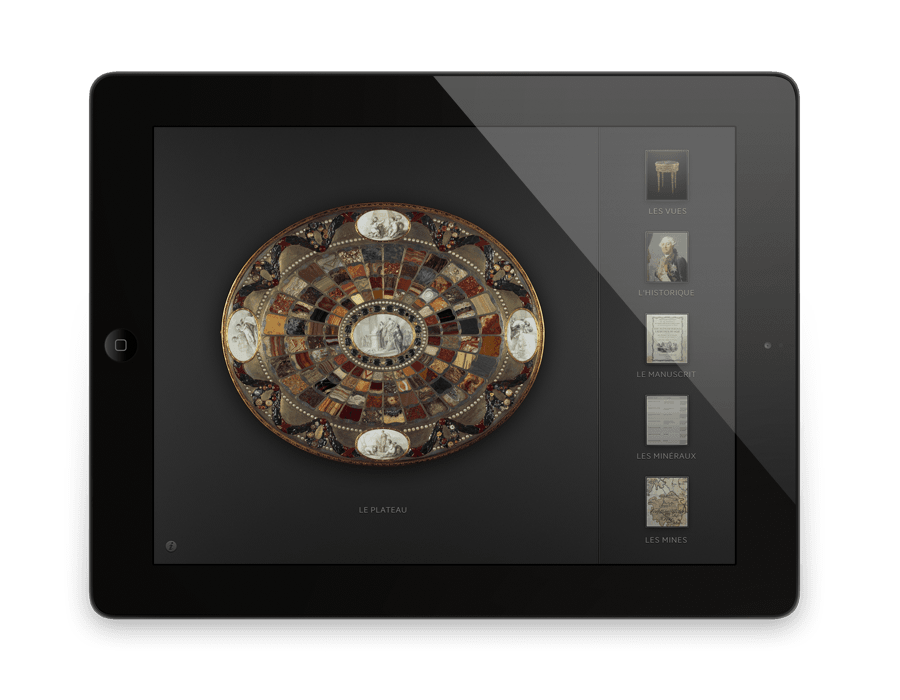 écran de l'application pour iPad Neuber